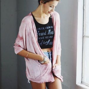 BF Cardigan / Dusty Rose Tea Cardigan